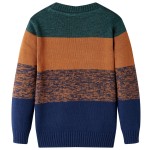 Pulover pentru copii tricotat, multicolor, 128