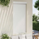 vidaXL Oblon rulant, alb, 110 x 220 cm, aluminiu vidaXL Oblon rulant, alb, 110 x 220 cm, aluminiu