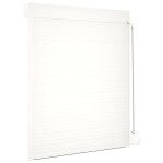vidaXL Oblon rulant, alb, 120 x 150 cm, aluminiu vidaXL Oblon rulant, alb, 120 x 150 cm, aluminiu