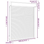 vidaXL Oblon rulant, alb, 120 x 150 cm, aluminiu vidaXL Oblon rulant, alb, 120 x 150 cm, aluminiu