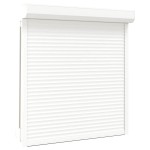 vidaXL Oblon rulant, alb, 130 x 140 cm, aluminiu vidaXL Oblon rulant, alb, 130 x 140 cm, aluminiu