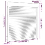 vidaXL Oblon rulant, alb, 130 x 140 cm, aluminiu vidaXL Oblon rulant, alb, 130 x 140 cm, aluminiu
