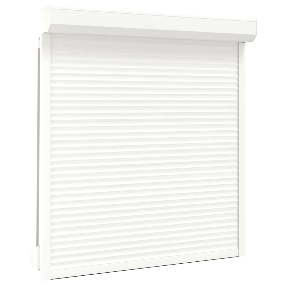 vidaXL Oblon rulant, alb, 140 x 150 cm, aluminiu