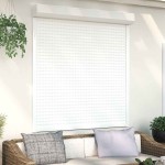vidaXL Oblon rulant, alb, 140 x 150 cm, aluminiu vidaXL Oblon rulant, alb, 140 x 150 cm, aluminiu