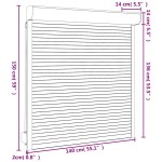 vidaXL Oblon rulant, alb, 140 x 150 cm, aluminiu vidaXL Oblon rulant, alb, 140 x 150 cm, aluminiu