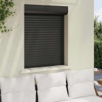 vidaXL Oblon rulant, antracit, 80 x 100 cm, aluminiu vidaXL Oblon rulant, antracit, 80 x 100 cm, aluminiu