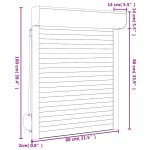 vidaXL Oblon rulant, antracit, 80 x 100 cm, aluminiu vidaXL Oblon rulant, antracit, 80 x 100 cm, aluminiu