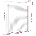 vidaXL Oblon rulant, antracit, 100 x 120 cm, aluminiu vidaXL Oblon rulant, antracit, 100 x 120 cm, aluminiu