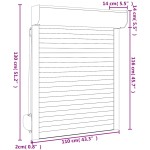 vidaXL Oblon rulant, antracit, 110 x 130 cm, aluminiu vidaXL Oblon rulant, antracit, 110 x 130 cm, aluminiu