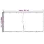 vidaXL Plasă de remorcă, negru, 2 x 3,5 m, HDPE vidaXL Plasă de remorcă, negru, 2 x 3,5 m, HDPE
