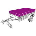 vidaXL Plasă de remorcă, negru, 2,5 x 4,5 m, HDPE