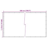 vidaXL Plasă de container, negru, 3 x 5 m, HDPE vidaXL Plasă de container, negru, 3 x 5 m, HDPE
