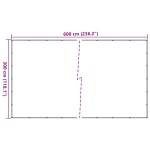 vidaXL Plasă de container, negru, 3 x 6 m, HDPE vidaXL Plasă de container, negru, 3 x 6 m, HDPE