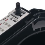 vidaXL Capac WC cu închidere silențioasă, eliberare rapidă, negru