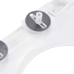 vidaXL Capac WC cu închidere silențioasă, eliberare rapidă, alb