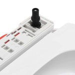 vidaXL Capac WC cu închidere silențioasă, eliberare rapidă, alb