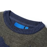 Pulover pentru copii tricotat, bleumarin, 140