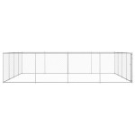 vidaXL Padoc pentru câini de exterior, 760x760x185 cm, oțel galvanizat vidaXL Padoc pentru câini de exterior, 760x760x185 cm, oțel galvanizat