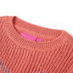 Pulover pentru copii tricotat, roz mediu, 92