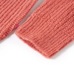 Pulover pentru copii tricotat, roz mediu, 116