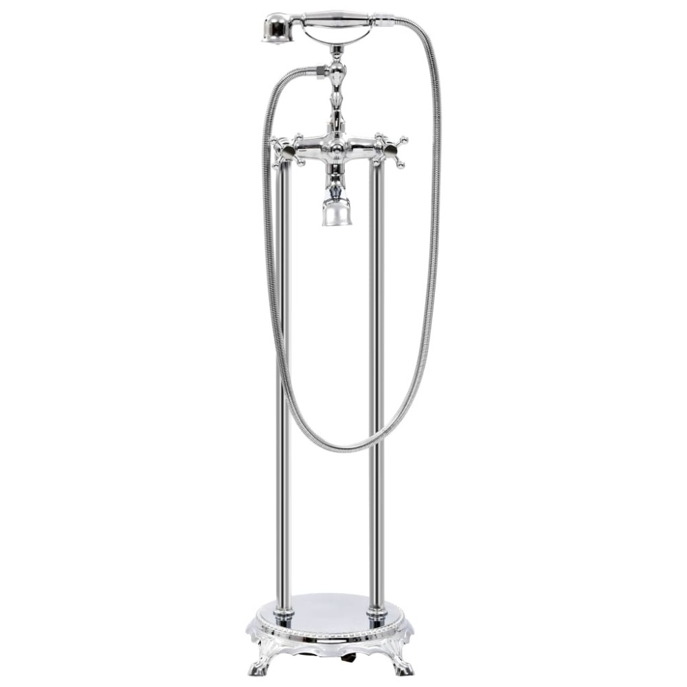 vidaXL Robinet de cadă independent argintiu oțel 99,5 cm inoxidabil