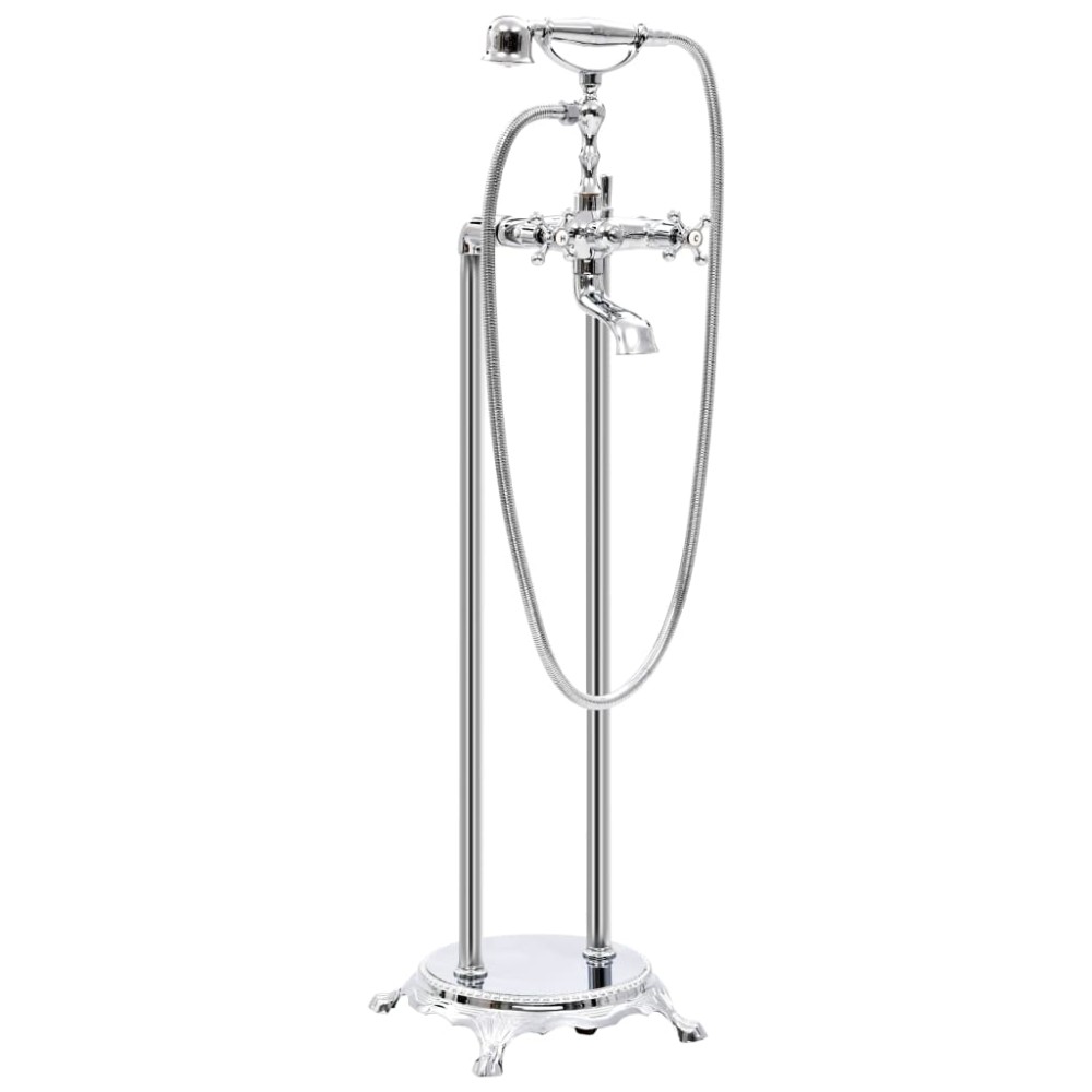 vidaXL Robinet de cadă independent argintiu oțel 99,5 cm inoxidabil