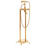 vidaXL Robinet de cadă independent, auriu, 99,5 cm, oțel inoxidabil vidaXL Robinet de cadă independent, auriu, 99,5 cm, oțel inoxidabil