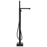 vidaXL Robinet de cadă independent, negru, 90 cm, oțel inoxidabil vidaXL Robinet de cadă independent, negru, 90 cm, oțel inoxidabil