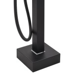 vidaXL Robinet de cadă independent, negru, 90 cm, oțel inoxidabil vidaXL Robinet de cadă independent, negru, 90 cm, oțel inoxidabil