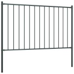 vidaXL Panou de gard cu stâlpi, oțel vopsit în câmp electrostatic, 1,81x0,75 m, antracit vidaXL Panou de gard cu stâlpi, oțel vopsit în câmp electrostatic, 1,81x0,75 m, antracit