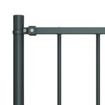 vidaXL Panou de gard cu stâlpi, oțel vopsit în câmp electrostatic, 1,81x1 m, antracit vidaXL Panou de gard cu stâlpi, oțel vopsit în câmp electrostatic, 1,81x1 m, antracit