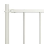 vidaXL Panou de gard cu stâlpi, oțel vopsit în câmp electrostatic, 1,81x1 m, alb vidaXL Panou de gard cu stâlpi, oțel vopsit în câmp electrostatic, 1,81x1 m, alb