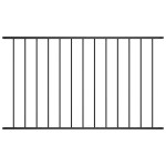 vidaXL Panou de gard din oțel vopsit în câmp electrostatic 1,63x1,25 m negru