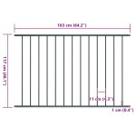 vidaXL Panou de gard din oțel vopsit în câmp electrostatic 1,7x1,25 m antracit vidaXL Panou de gard din oțel vopsit în câmp electrostatic 1,7x1,25 m antracit