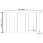 vidaXL Panou de gard din oțel vopsit în câmp electrostatic, 1,7x0,75 m, alb vidaXL Panou de gard din oțel vopsit în câmp electrostatic, 1,7x0,75 m, alb