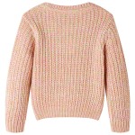 Pulover pentru copii tricotat, roz deschis, 104