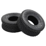 vidaXL Anvelope roabă, 2 buc., 15x6.00-6 4PR, cauciuc vidaXL Anvelope roabă, 2 buc., 15x6.00-6 4PR, cauciuc