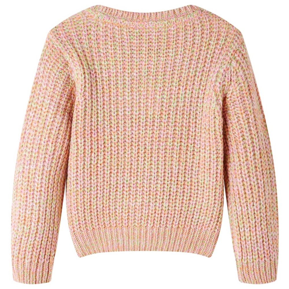 Pulover pentru copii tricotat, roz deschis, 128