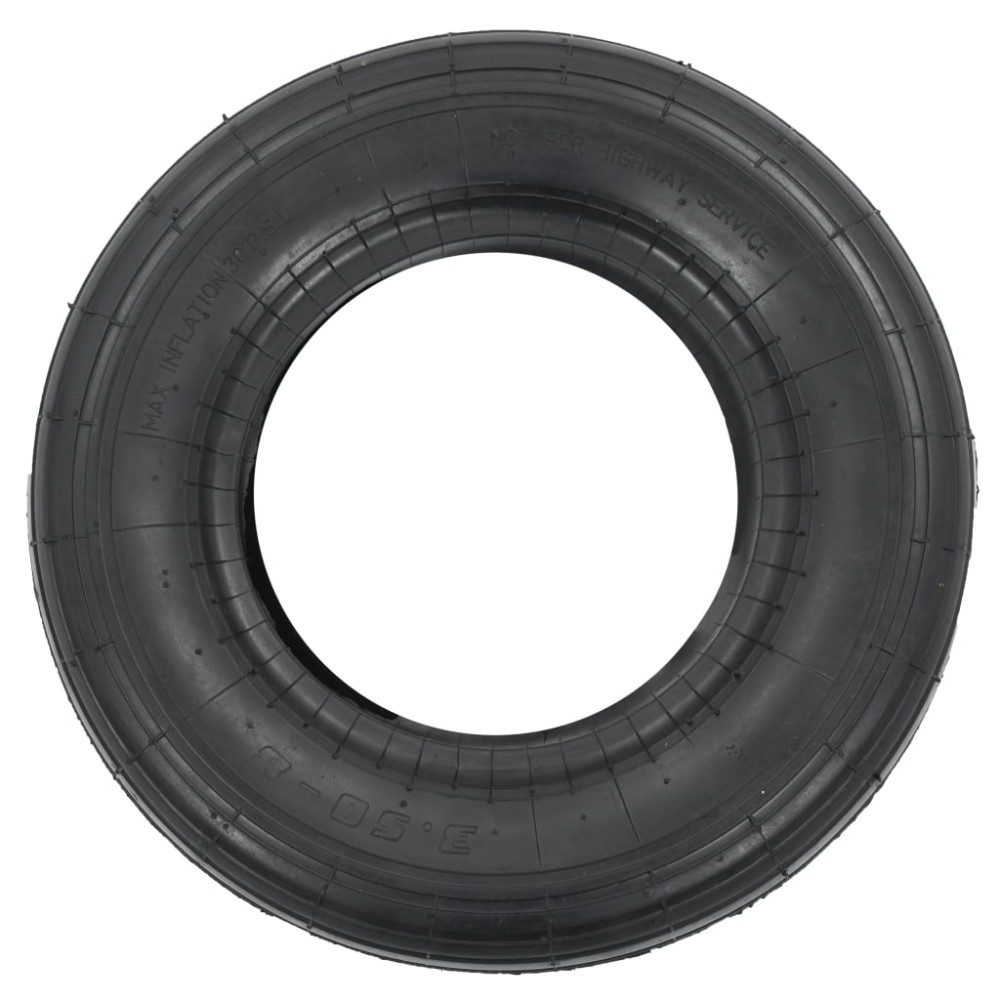 vidaXL Anvelopă roabă, 3.50-8 4PR, cauciuc