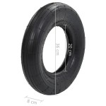 vidaXL Anvelopă roabă, 3.50-8 4PR, cauciuc vidaXL Anvelopă roabă, 3.50-8 4PR, cauciuc