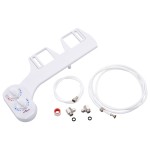 vidaXL Accesoriu bideu pentru capac WC, apă rece & caldă, o duză vidaXL Accesoriu bideu pentru capac WC, apă rece & caldă, o duză