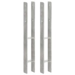 vidaXL Ancore de gard, 2 buc., argintiu, 7x6x60 cm, oțel galvanizat vidaXL Ancore de gard, 2 buc., argintiu, 7x6x60 cm, oțel galvanizat
