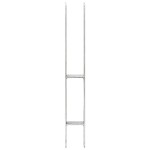 vidaXL Ancore de gard, 2 buc., argintiu, 7x6x60 cm, oțel galvanizat vidaXL Ancore de gard, 2 buc., argintiu, 7x6x60 cm, oțel galvanizat