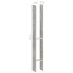vidaXL Ancore de gard, 2 buc., argintiu, 7x6x60 cm, oțel galvanizat vidaXL Ancore de gard, 2 buc., argintiu, 7x6x60 cm, oțel galvanizat