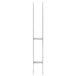 vidaXL Ancore de gard, 6 buc., argintiu, 7x6x60 cm, oțel galvanizat