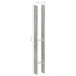 vidaXL Ancore de gard, 6 buc., argintiu, 7x6x60 cm, oțel galvanizat