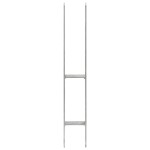 vidaXL Ancore de gard, 6 buc., argintiu, 8x6x60 cm, oțel galvanizat vidaXL Ancore de gard, 6 buc., argintiu, 8x6x60 cm, oțel galvanizat