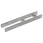 vidaXL Ancore de gard, 6 buc., argintiu, 10x6x60 cm, oțel galvanizat vidaXL Ancore de gard, 6 buc., argintiu, 10x6x60 cm, oțel galvanizat