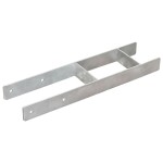 vidaXL Ancore de gard, 6 buc., argintiu, 14x6x60 cm, oțel galvanizat vidaXL Ancore de gard, 6 buc., argintiu, 14x6x60 cm, oțel galvanizat