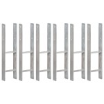 vidaXL Ancore de gard, 6 buc., argintiu, 14x6x60 cm, oțel galvanizat vidaXL Ancore de gard, 6 buc., argintiu, 14x6x60 cm, oțel galvanizat